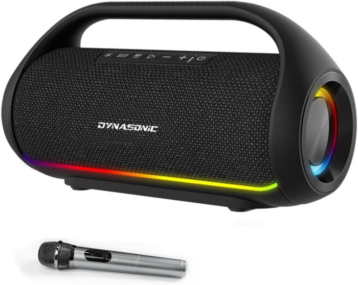 DYNASONIC S90 - Altifalante Bluetooth portátil IPX5 Waterproof. Altifalante exterior sem fios.