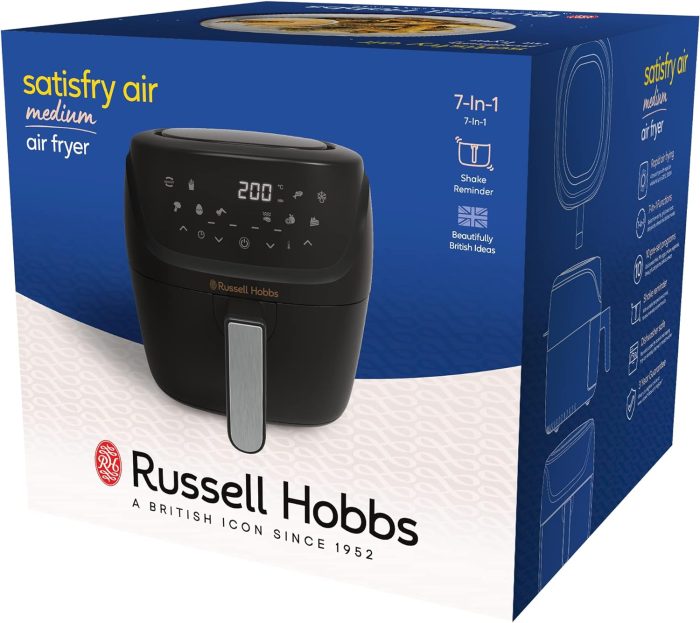 Russell Hobbs Fritadeira de ar 4 l, fritadeira sem óleo de 4 litros, air fryer L - Image 4