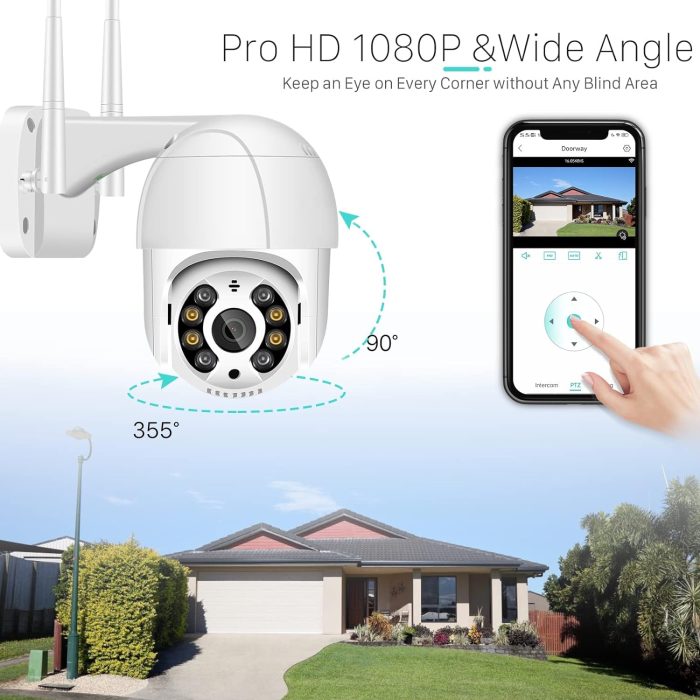 1080P Cameras de vigilância WiFi, câmara Wi-Fi - Image 2