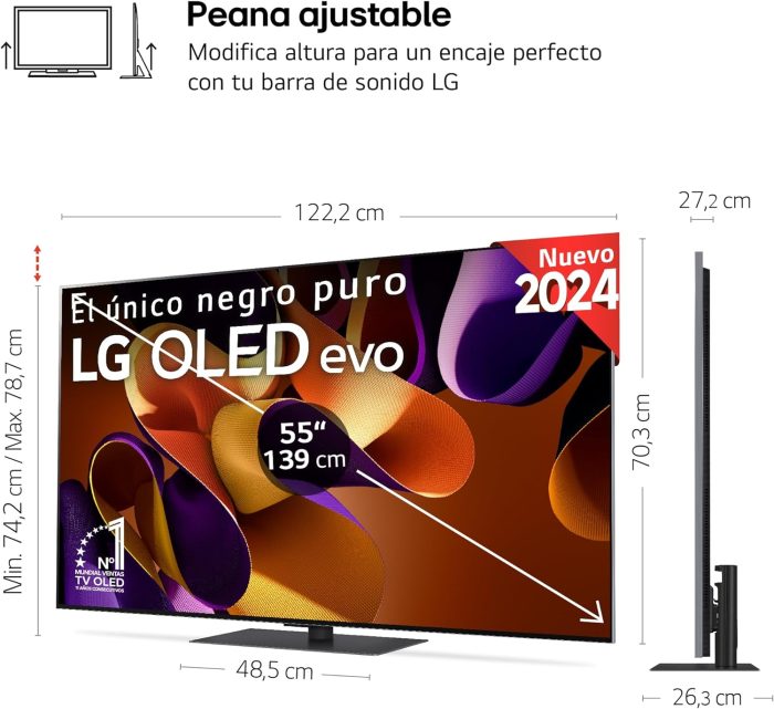 LG OLED55G46LS, 55", OLED EVO* 4K, série G4, Smart TV - Image 4